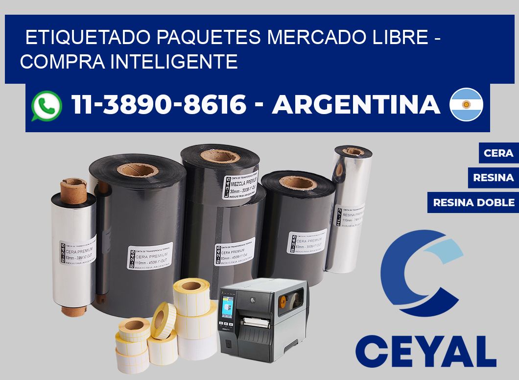 etiquetado paquetes mercado libre - Compra inteligente