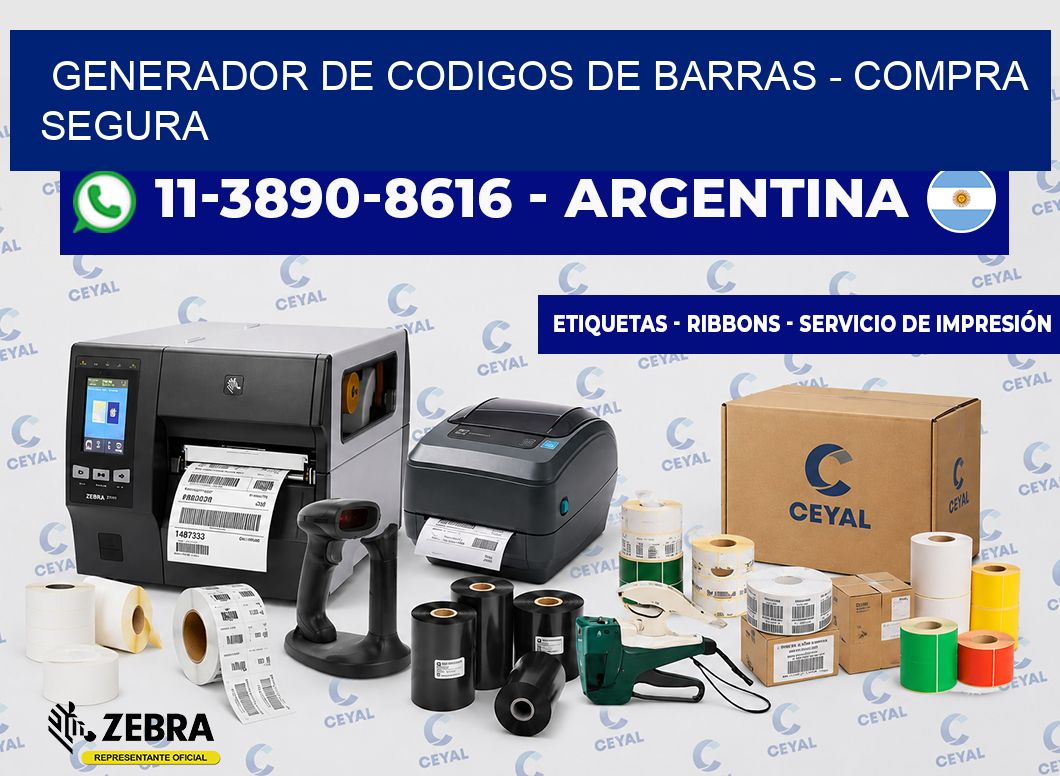 generador de codigos de barras - Compra segura