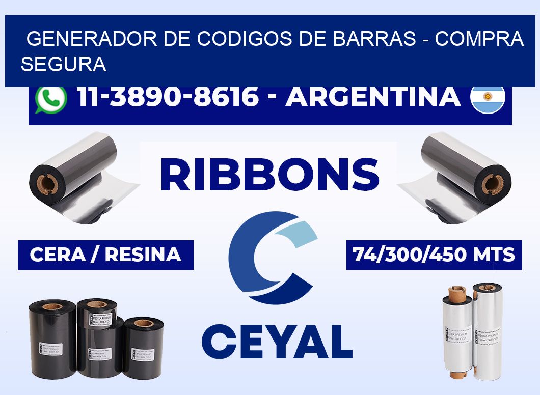 generador de codigos de barras - Compra segura