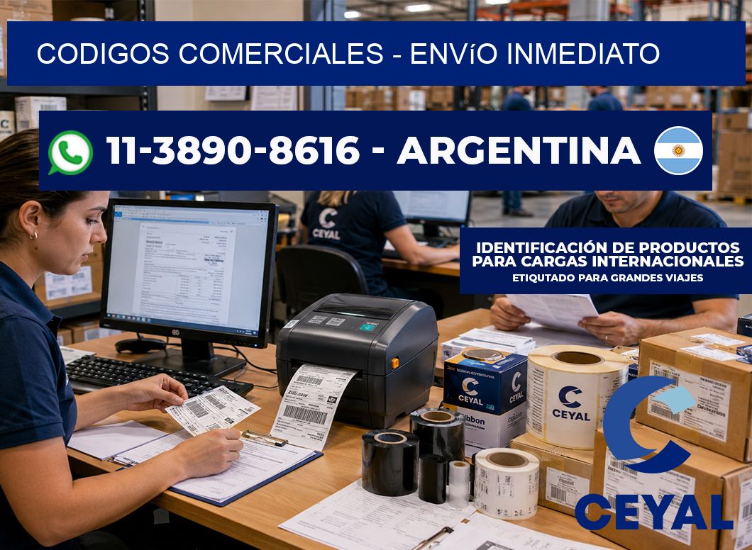 Codigos comerciales - Envío inmediato