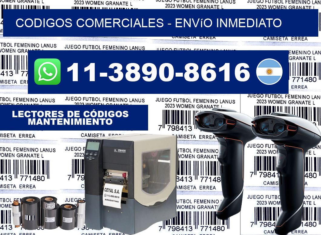 Codigos comerciales - Envío inmediato