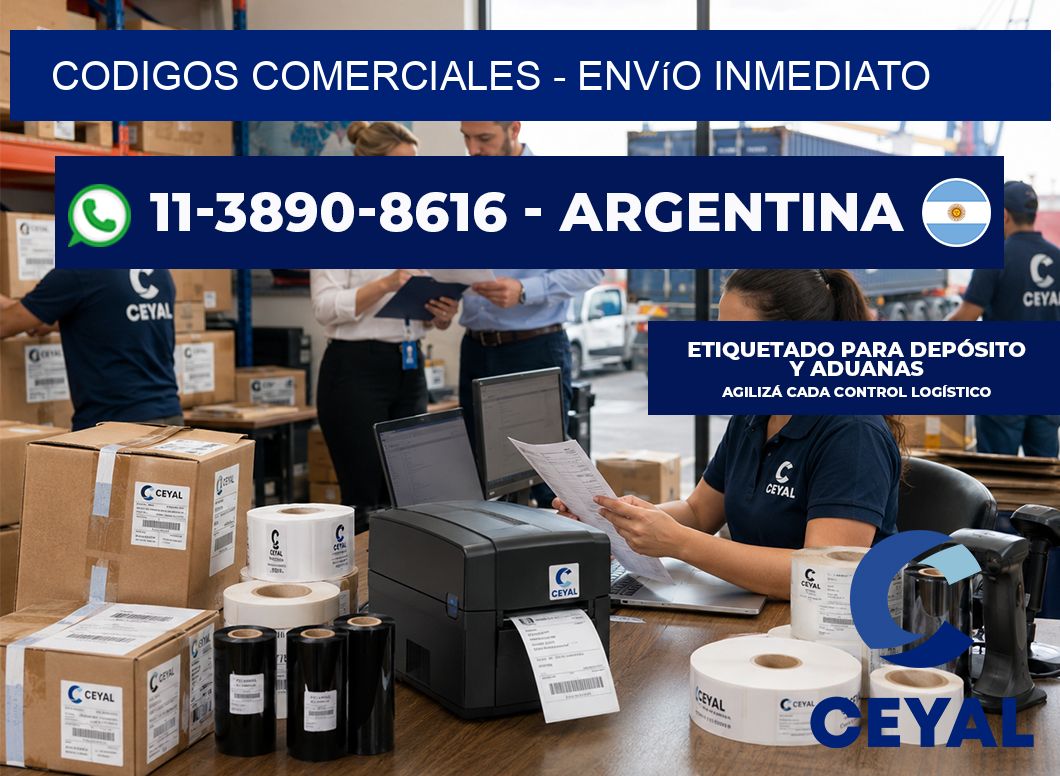 Codigos comerciales – Envío inmediato