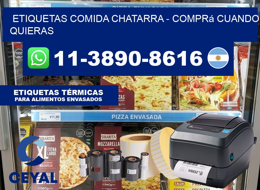 ETIQUETAS COMIDA CHATARRA - Comprá cuando quieras