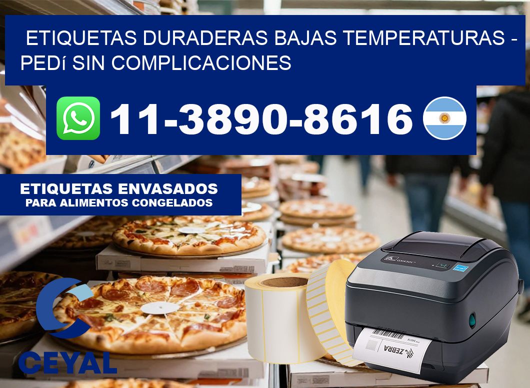ETIQUETAS DURADERAS BAJAS TEMPERATURAS – Pedí sin complicaciones