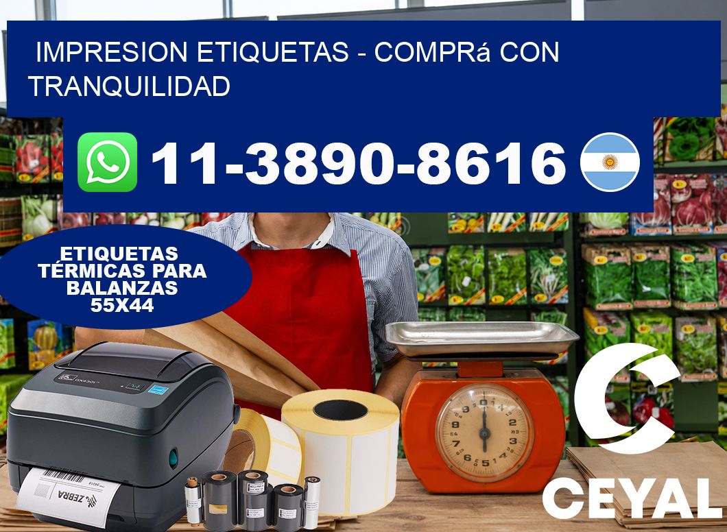 IMPRESION ETIQUETAS - Comprá con tranquilidad