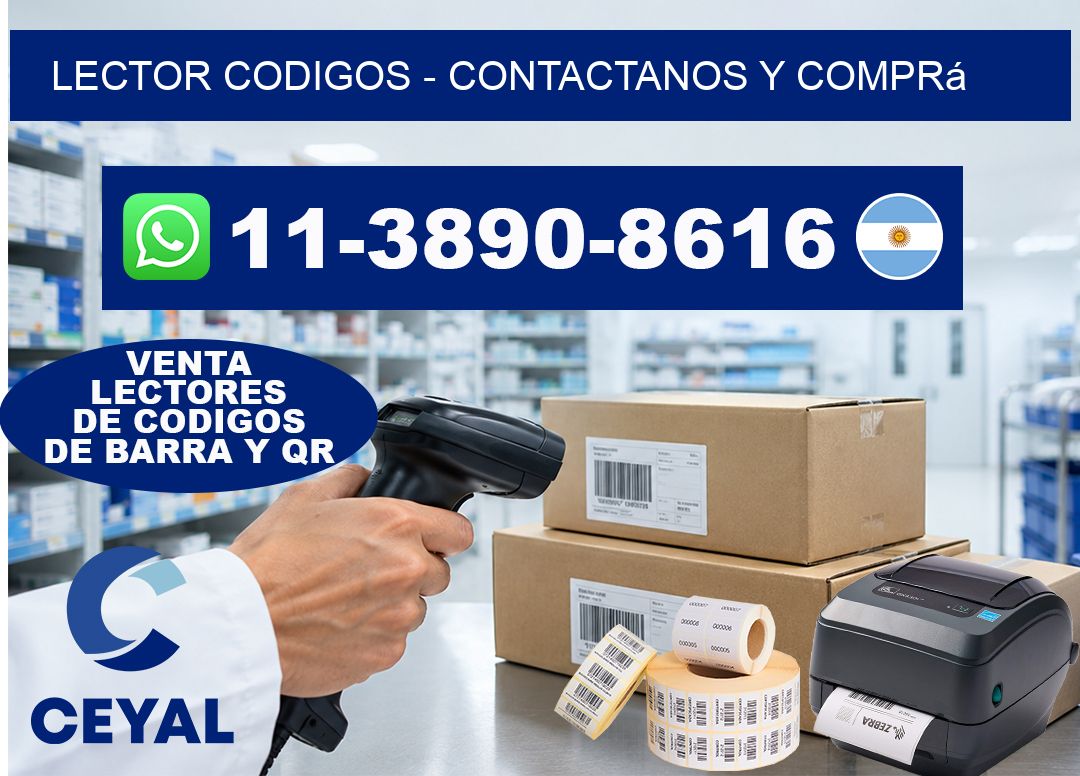 LECTOR CODIGOS - Contactanos y comprá