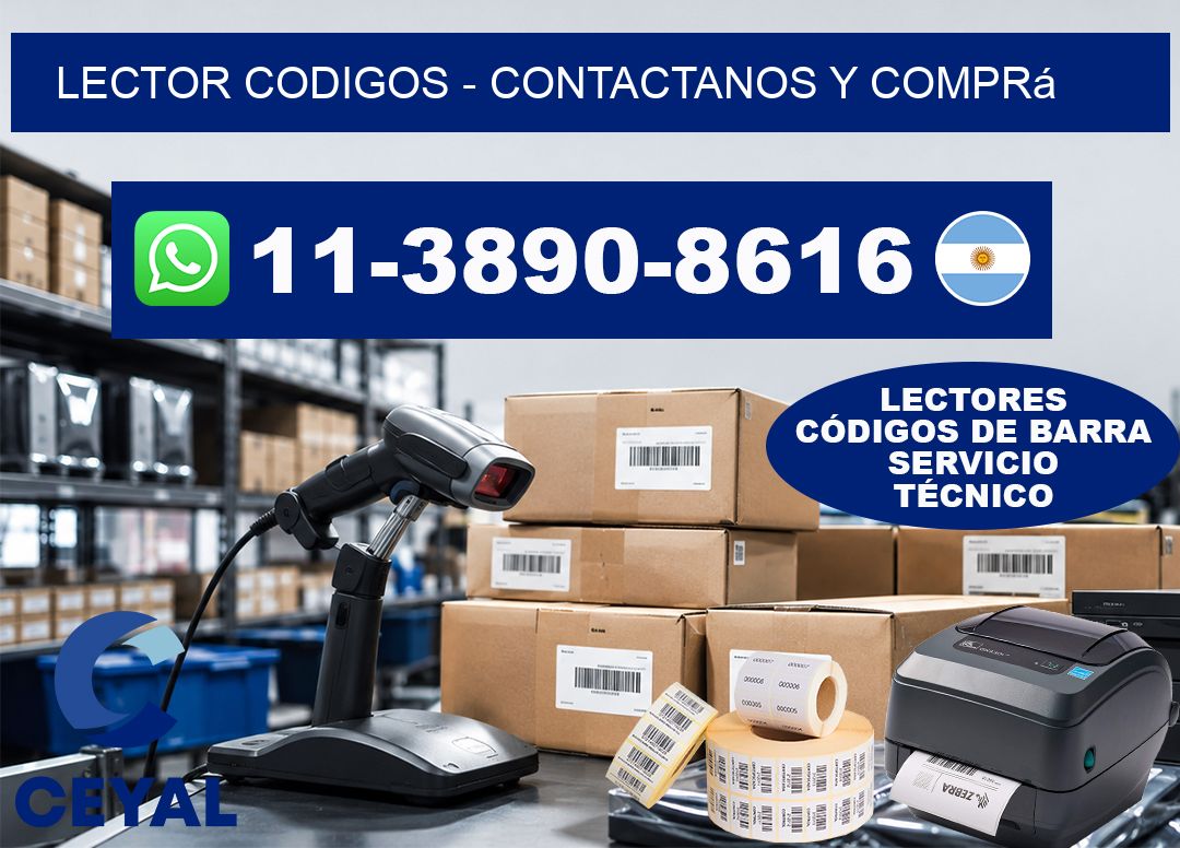 LECTOR CODIGOS - Contactanos y comprá