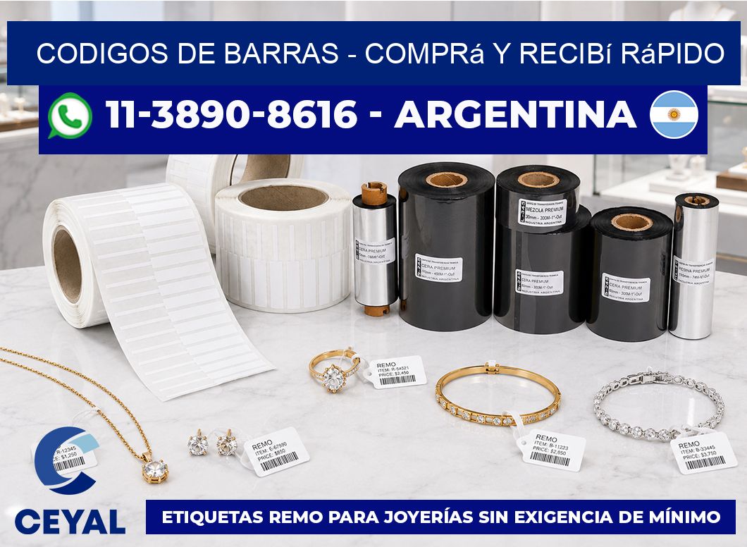 codigos de barras - Comprá y recibí rápido
