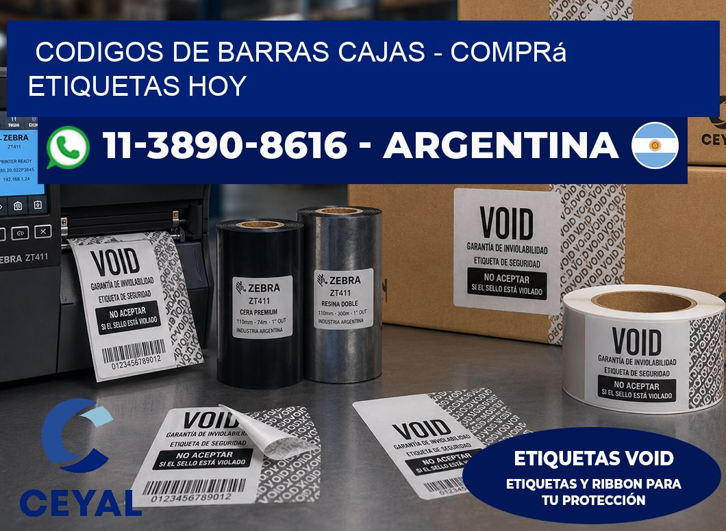 codigos de barras cajas – Comprá etiquetas hoy
