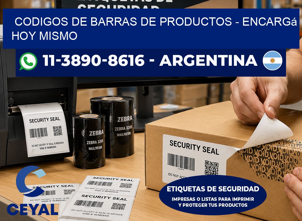 codigos de barras de productos - Encargá hoy mismo