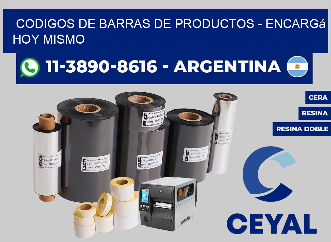 codigos de barras de productos - Encargá hoy mismo