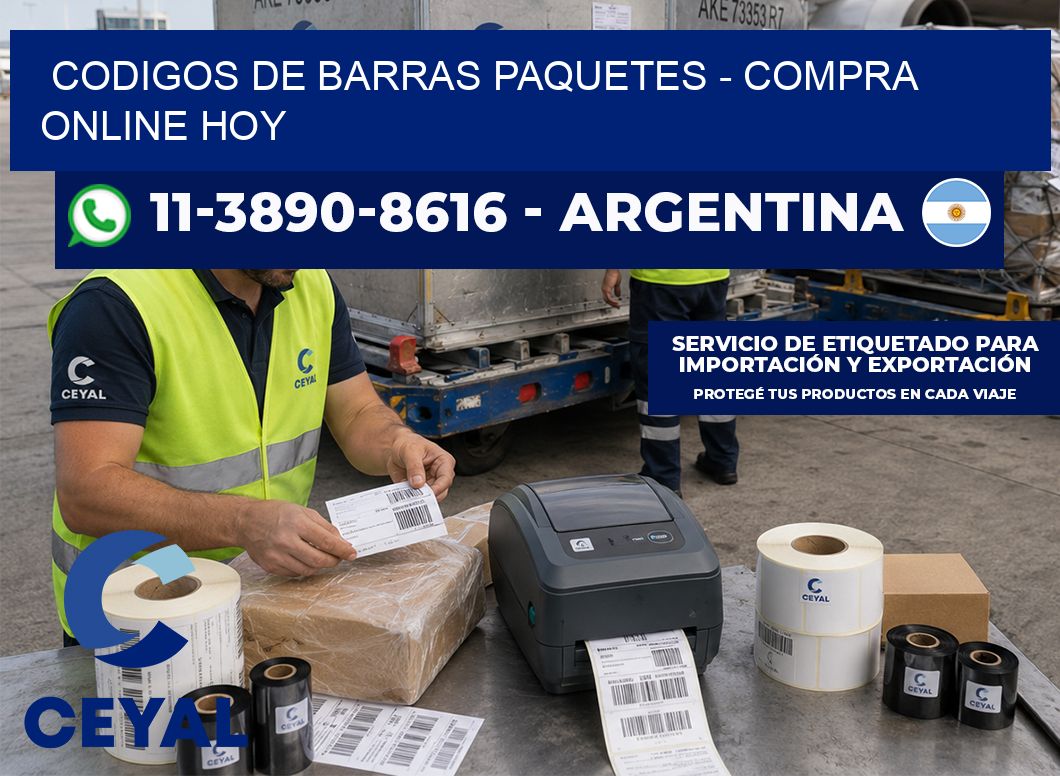 codigos de barras paquetes - Compra online hoy