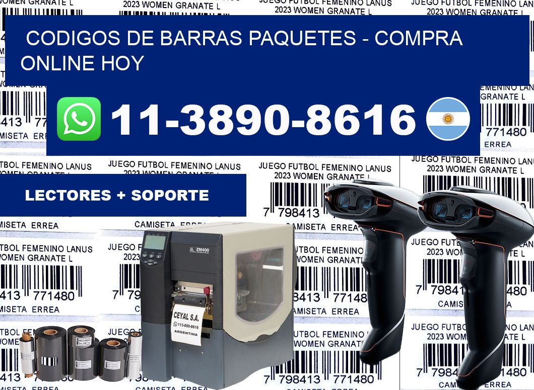 codigos de barras paquetes - Compra online hoy