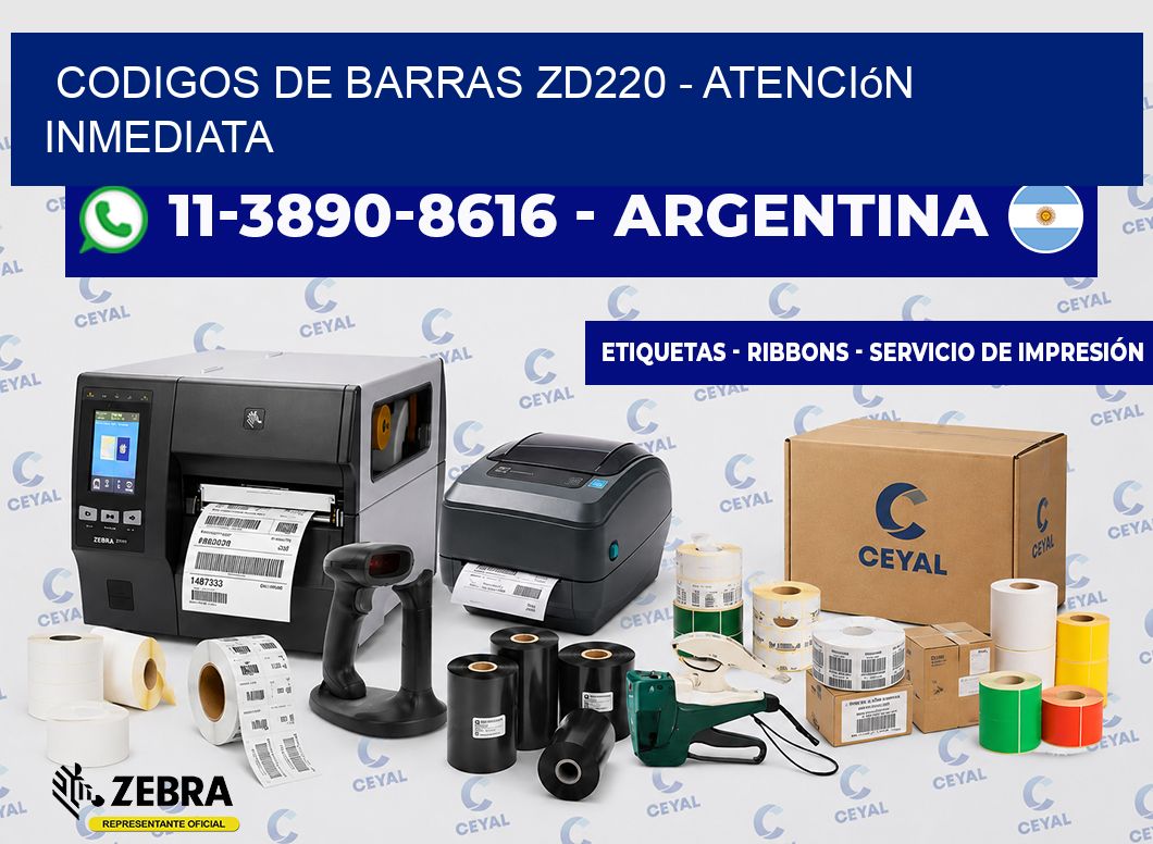 codigos de barras zd220 - Atención inmediata
