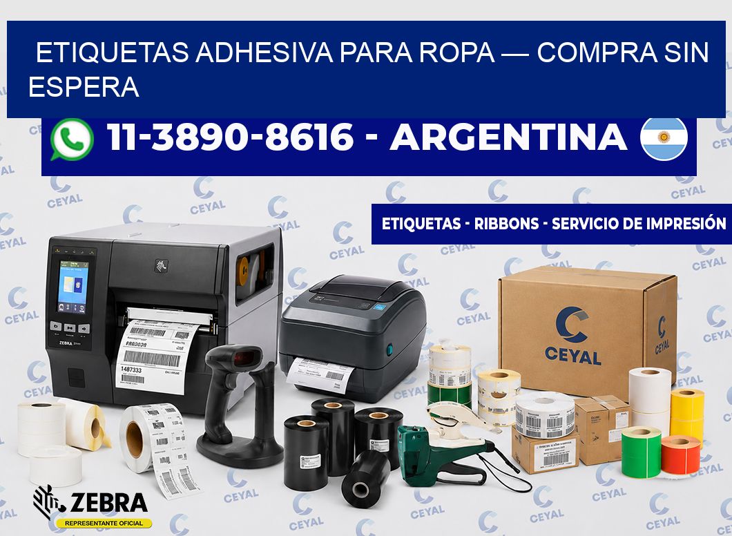 etiquetas adhesiva para ropa — Compra sin espera